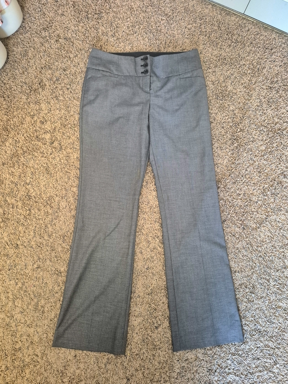 New The Limited Cassidy Fit Gray Dress Trousers Size 8R